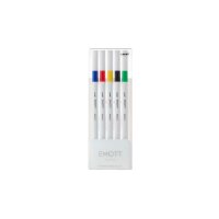 UNI-BALL Fineliner Emott 0.4mm PEM-SY_5C_NO.1 vivid 5 pcs.