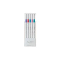 UNI-BALL Fineliner Emott 0.4mm PEM-SY_5C_NO.5 candy pop 5 pcs.