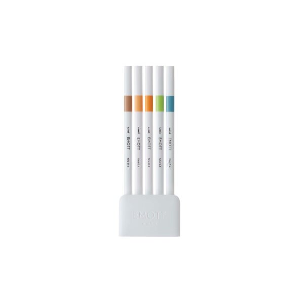 UNI-BALL Fineliner Emott 0.4mm PEM-SY_5C_NO.6 nature 5 pcs.
