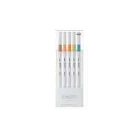 UNI-BALL Fineliner Emott 0.4mm PEM-SY_5C_NO.6 nature 5 pcs.