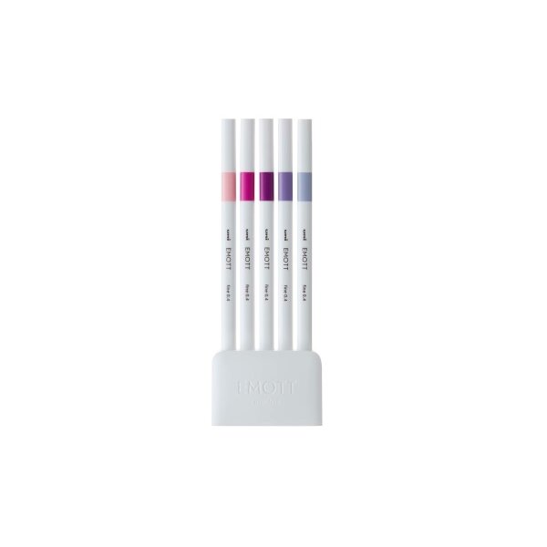 UNI-BALL Fineliner Emott 0.4mm PEM-SY_5C_NO.7 floral 5 pcs.