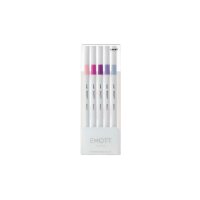 UNI-BALL Fineliner Emott 0.4mm PEM-SY_5C_NO.7 floral 5 pcs.