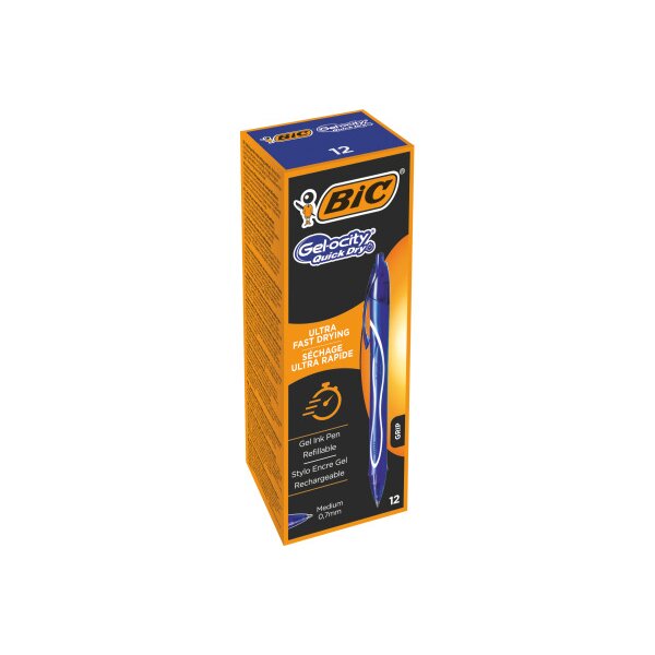 BIC Gel-ocity Quick Dry 0.7mm 950442 bleu, 12 pcs.