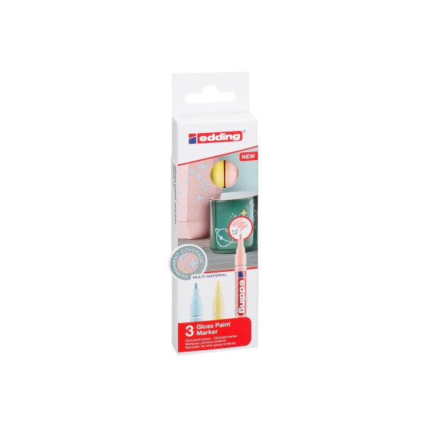 EDDING Paintmarker 751 1-2mm 751-E3-pas pastell 3 St&uuml;ck