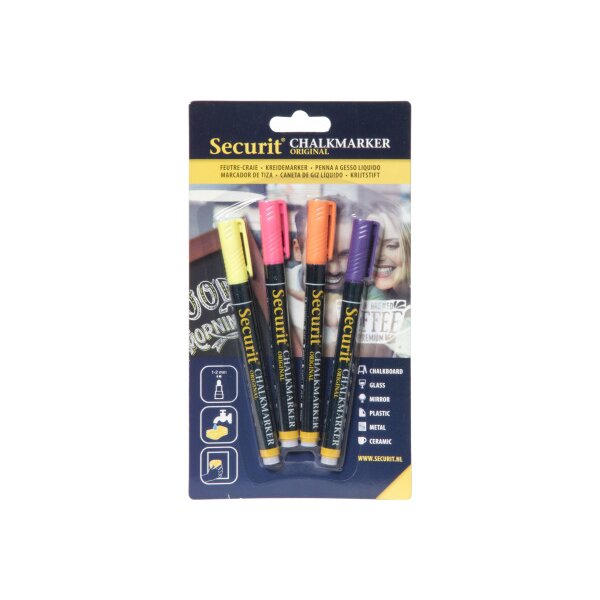 SECURIT Kreidestift 1-2mm BL-SMA100-V4-TRO 4 Farben ass.