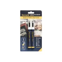 SECURIT Kreidestift 2-6mm BL-SMA510-WT weiss, 2 Stück