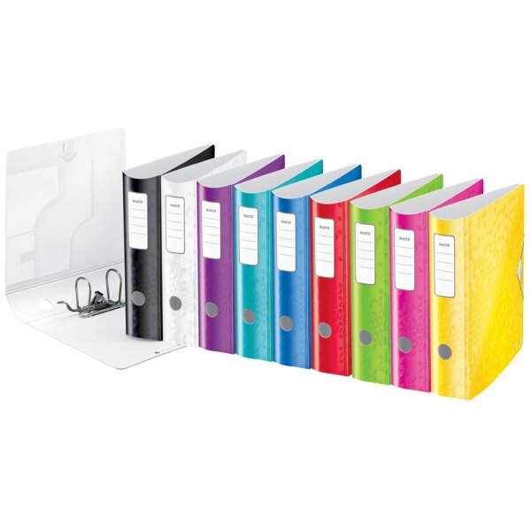 LEITZ Classeur Active WOW, 180 degr&eacute;s, 80 mm, noir