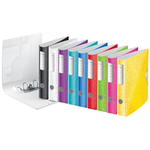 LEITZ Classeur Active WOW, 180 degr&eacute;s, 80 mm, noir