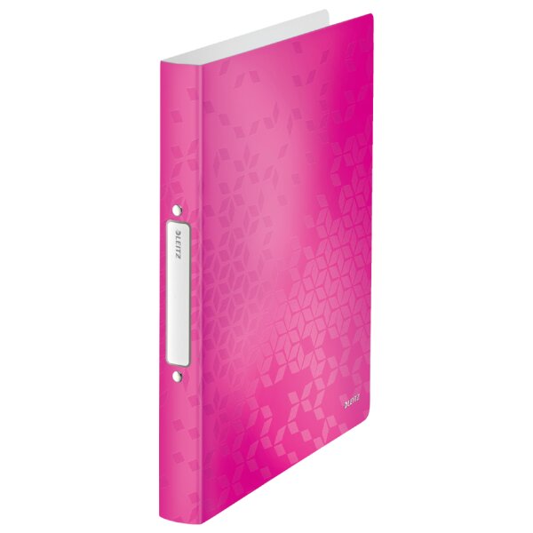 LEITZ Ringbuch WOW, DIN A4, PP, gelb, 2 Ringe