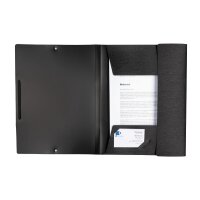 KOLMA Gummizugmappe LineaVerde A4 11.077.06 schwarz, PP,...