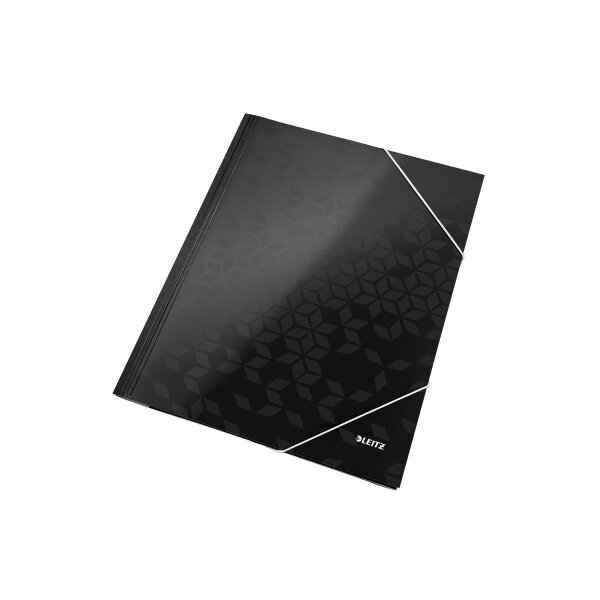 LEITZ Gummibandmappe WOW A4 3982-00-95 schwarz