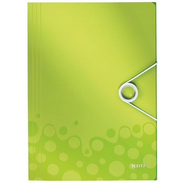 LEITZ Eckspannermappe WOW, DIN A4, PP, weiss