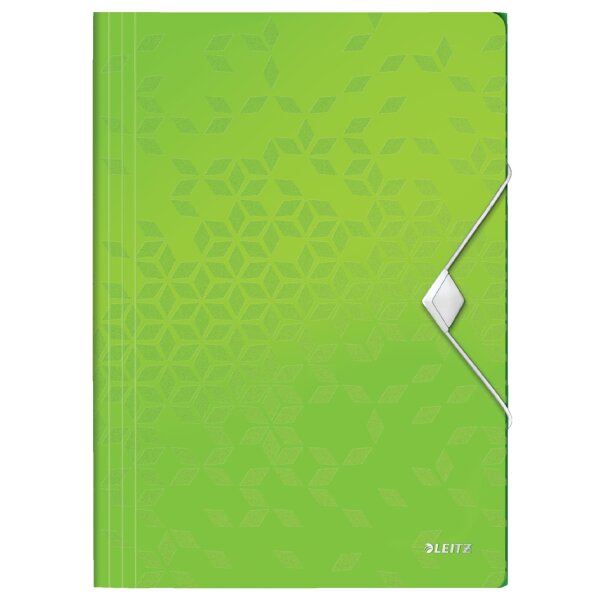 LEITZ Eckspannermappe WOW, DIN A4, PP, weiss