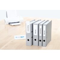 HERMA Étiquettes classeur 146x50mm 65121 blanc 125 pcs./25 feuilles