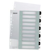 LEITZ Kunststoff-Register WOW, Zahlen, A4...