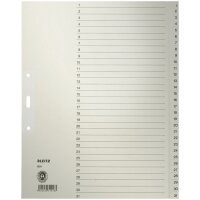 LEITZ Intercalaires en papier naturel,...