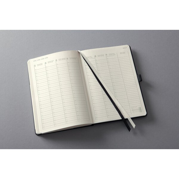CONCEPTUM Calendrier semainier 2027 C2719 1S/2P noir 14.8x21.3cm