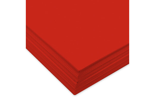 URSUS Papier à dessin couleur A3 2174022 130g, rouge rubis 100 feuilles