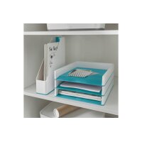 LEITZ Briefkorb WOW A4 5361-10-51 weiss/eisblau