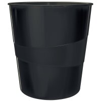 LEITZ Corbeille à papier WOW, en plastique, 15...