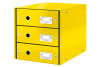 LEITZ Schubladenset Click&Store A4 6048-00-16 gelb 3-Schubladen