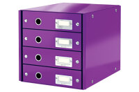 LEITZ Set tiroirs Click & Store A4 6049-00-62 violet...