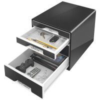 LEITZ Schubladenbox WOW CUBE, 4 Schübe, perlweiss...