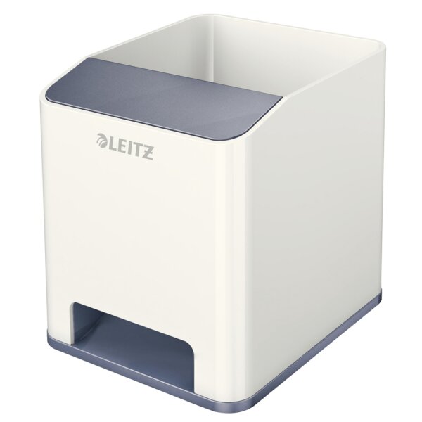 LEITZ Sound Stifteköcher WOW Duo Colour, 2 Fächer, gelb