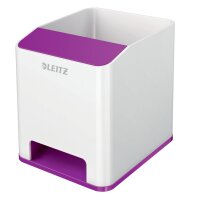 LEITZ Pot à crayons Sound WOW Duo Colour, noir