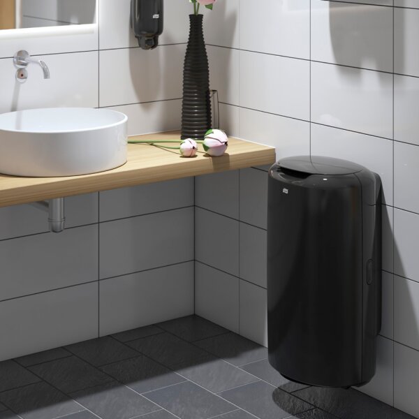 TORK Abfallbehälter Elevation, Kunststoff, 50 Liter, schwarz