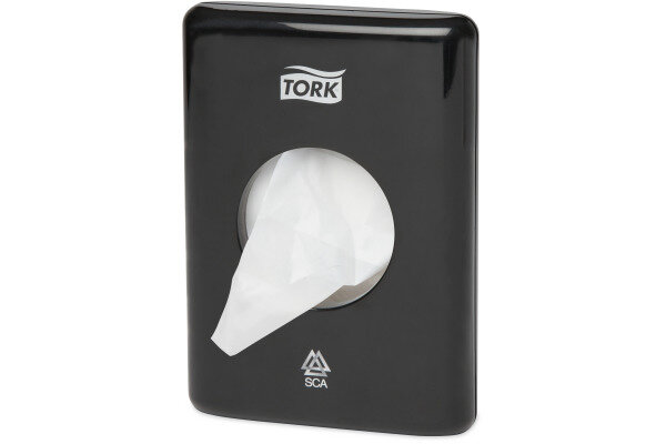 TORK Dispenser sachet hygiène B5 566008 noire 140x100x36mm