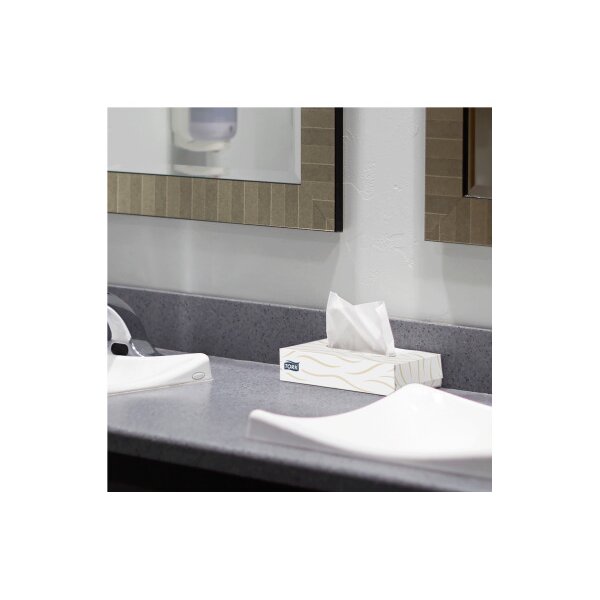 TORK Kosmetiktücher F1 140280 weiss, 2-lagig 100 Blatt