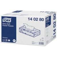 TORK Kosmetiktücher F1 140280 weiss, 2-lagig 100 Blatt