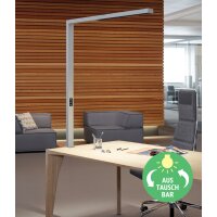 MAUL LED-Arbeitsplatzleuchte MAULsirius sensor, Klemmfuss