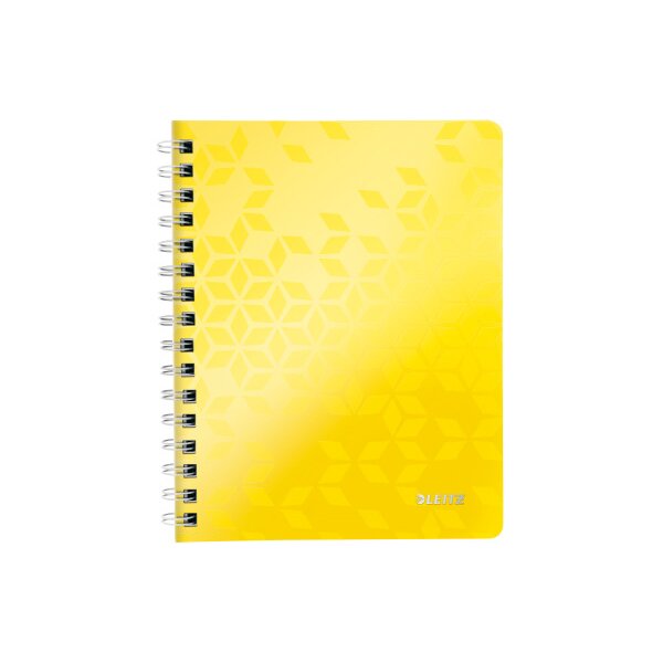 LEITZ Libre spirale WOW PP A5 4639-00-16 jaune 80 flls.