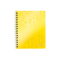 LEITZ Spiralbuch WOW PP A5 4639-00-16 gelb 80 Blatt