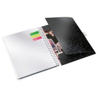 LEITZ Spiralbuch WOW A4 4644-00-95 schwarz