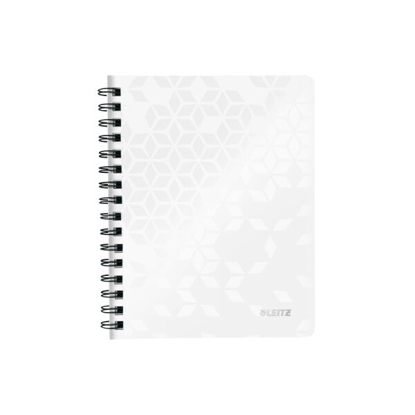 LEITZ Collegeblock WOW PP A5 4641-00-01 blanc quadrillé