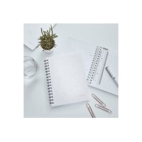 LEITZ Collegeblock WOW PP A5 4641-00-01 blanc quadrillé