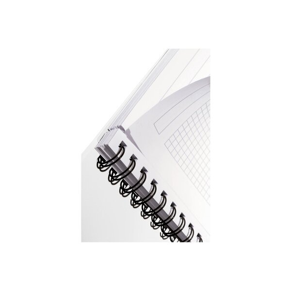LEITZ Notizblock WOW PP A5 4641-00-95 schwarz kariert
