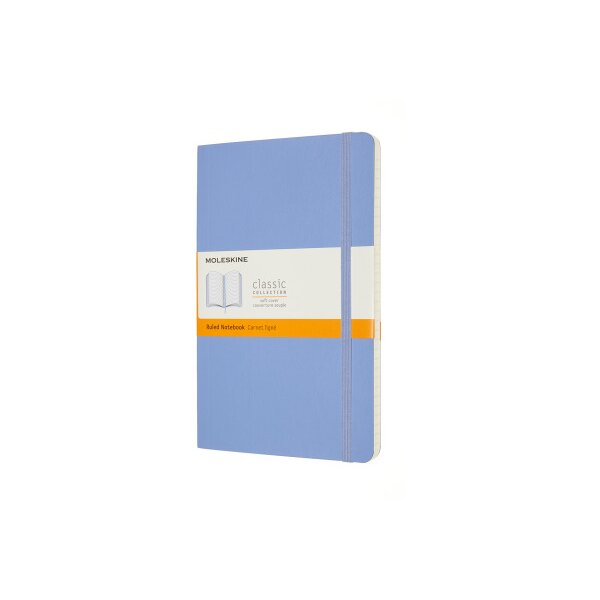 MOLESKINE Notizbuch SC L/A5 850932 liniert,hortensienblau,192 S.