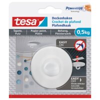 tesa Powerstrips Deckenhaken, für Tapete & Putz,...