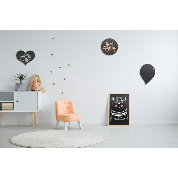 SECURIT Kreidetafel BALLOON FB-BALLOON schwarz 39.6x29x0.3cm