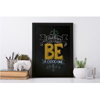 SECURIT Kreidetafel WOODY WBW-BL-30-40 schwarz 40x30x1cm