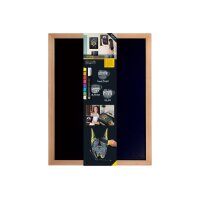 SECURIT Tableau Craie WOODY WBW-TE-40-60 teak 60x40x1cm