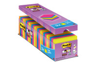 POST-IT Super Sticky Notes 76x76mm 654SE24 24 couleurs 24...