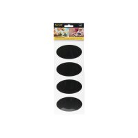 SECURIT Kreidetafel-Sticker OVAL CS-OVAL-8 schwarz...