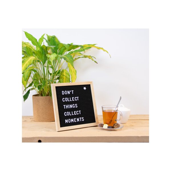 SECURIT Letterboard, Set WBL-TE-30-30 schwarz 30x30x2cm
