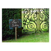 SECURIT Plaque Jardin SILHOUETTE FBS-RECTANGLE noir...