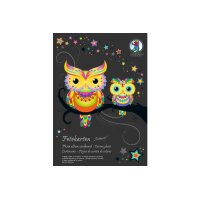 URSUS Carton photo bloc A4 3704699SE 300g, 10 couleurs 10...